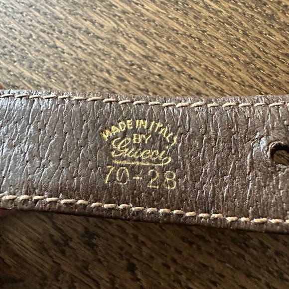 Vintage GUCCI Women's  Belt Two Tone Buckle Size 70- 28 - Picture 6 of 7